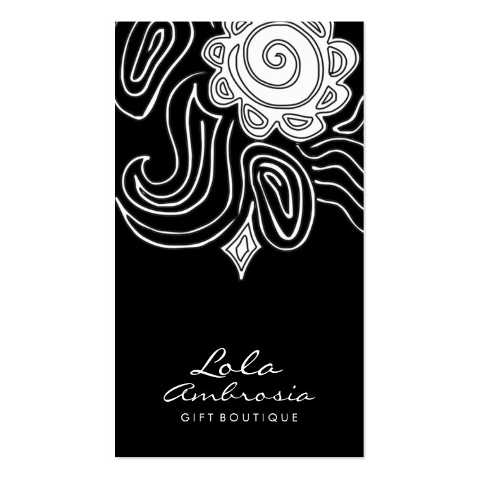 311 Ambrosia Swirl Midnight Business Card Template