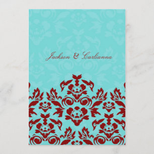 311 Aqua Blue Flame 5 x 7 Invite