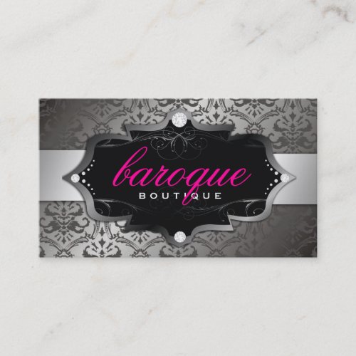 311 Baroque Boutique Hot Pink Business Card