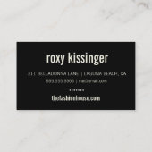 311 Beautiful Life Hibiscus Typography Business Card (Back)