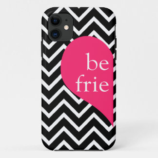 311 Best Friends Heart Chevron Left Side iPhone 11 Case