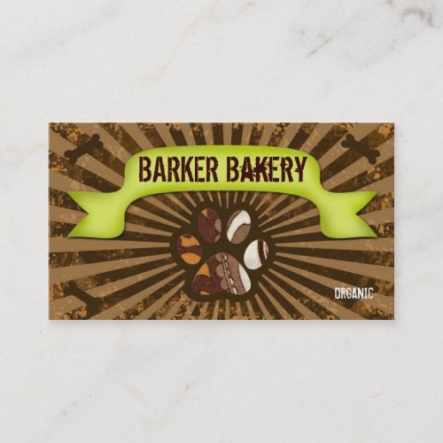 311-BIG BARK BUSINESS CARD GREEN