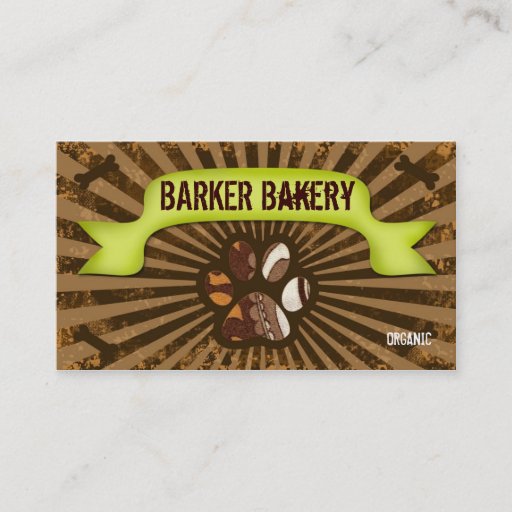 Customizable 311-BIG BARK BUSINESS CARD GREEN