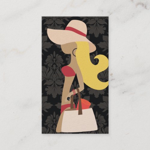 311 Bikini Fashionista Blonde Business Card Templates