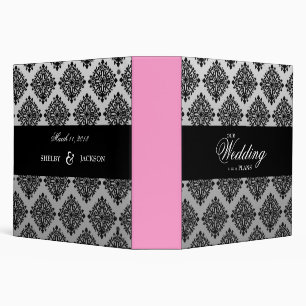 311-Black Damask / Gray & White Fade Binder