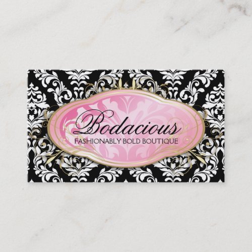 311 Bodacious Boutique Black Business Cards