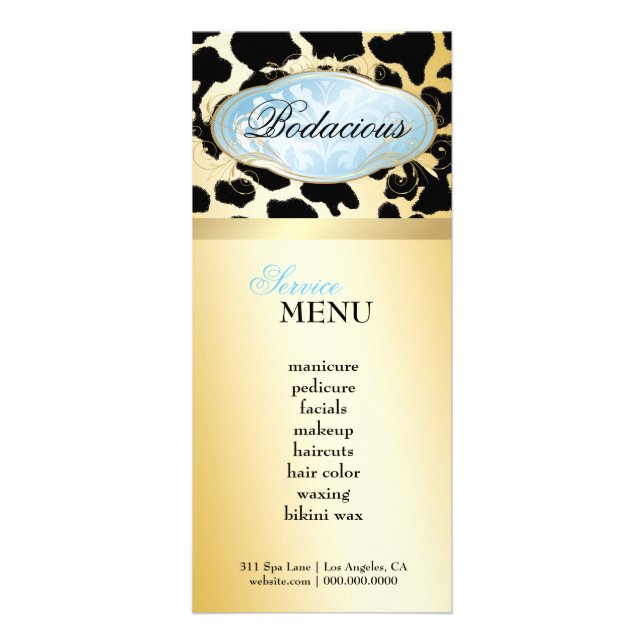 311 Bodacious Boutique Blue Leopard Loyalty Card (Front)
