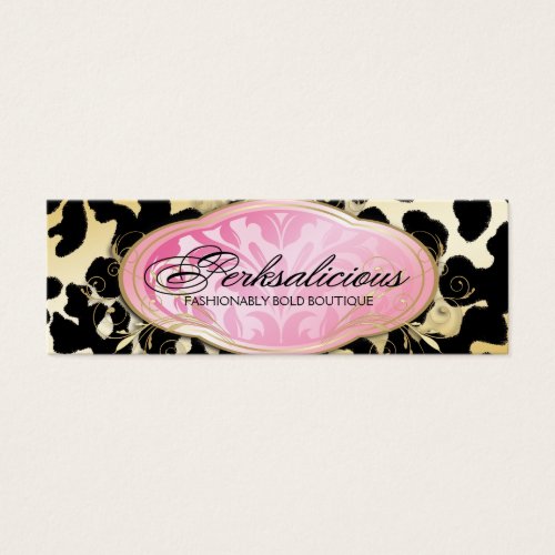 311 Bodacious Boutique Golden Leopard Spots Business Card Templates