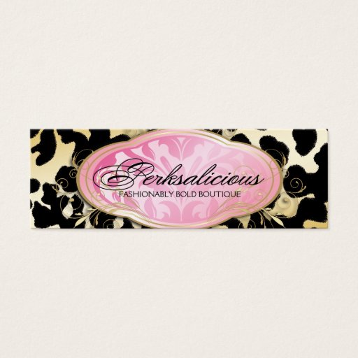 Customizable 311 Bodacious Boutique Golden Leopard Spots Business Card Templates