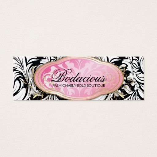 Customizable 311 Bodacious Boutique Lavish Hang Tag Business Cards