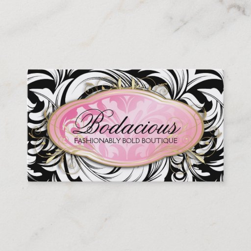 Customizable 311 Bodacious Lavish Boutique Leopard Spots Business Card