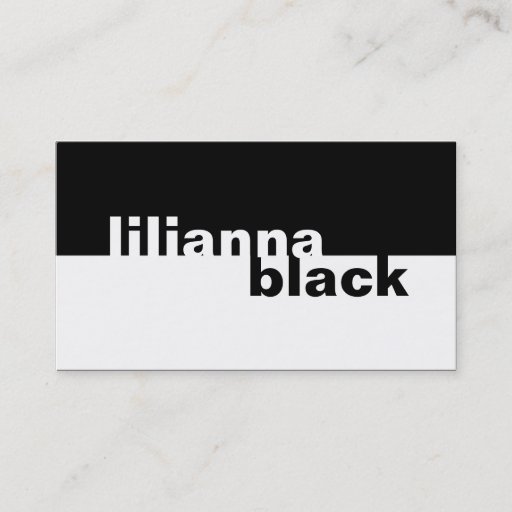 Customizable 311-Boldly Simplistic | Black Business Card