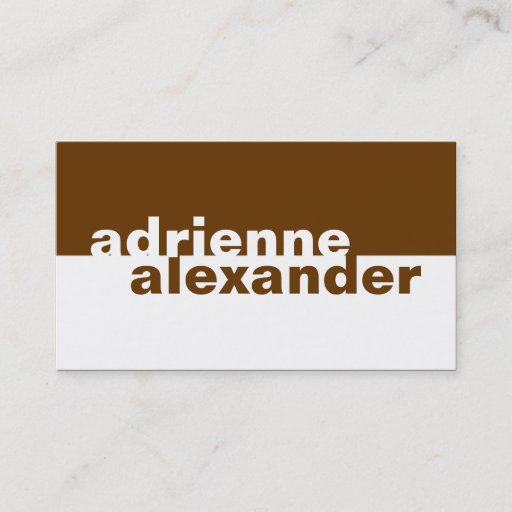 Customizable 311-Boldly Simplistic | Chocolate Business Card Templates