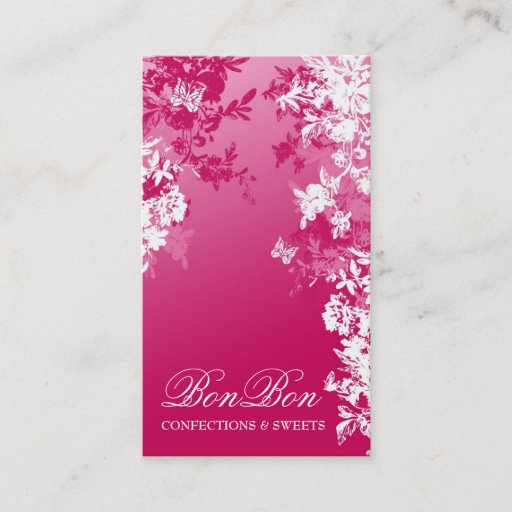 Customizable 311 BON BON SWEET PINK FADE BUSINESS CARD TEMPLATES