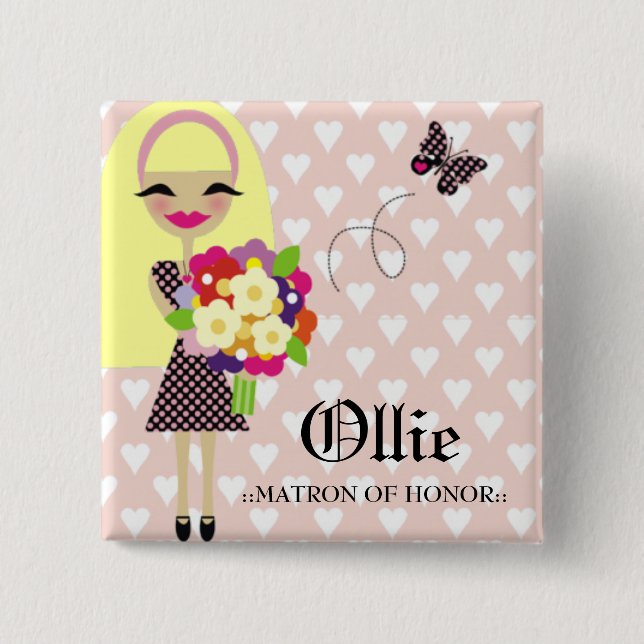 311-BRIDAL PARTY PIN INTERCHANGEABLE HAIR (Front)