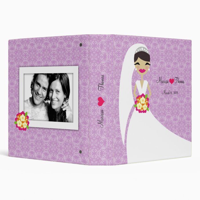 311 Brunette Bride Purple Vinyl Binders