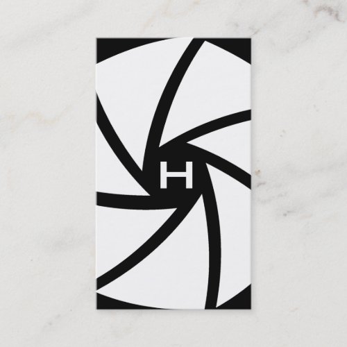 311-CAMERA READY | BLACK AND WHITE BUSINESS CARD TEMPLATE