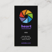 311-CAMERA READY | COLORFUL PURPLE BUSINESS CARD (Back)