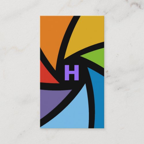 311-CAMERA READY | COLORFUL PURPLE BUSINESS CARD