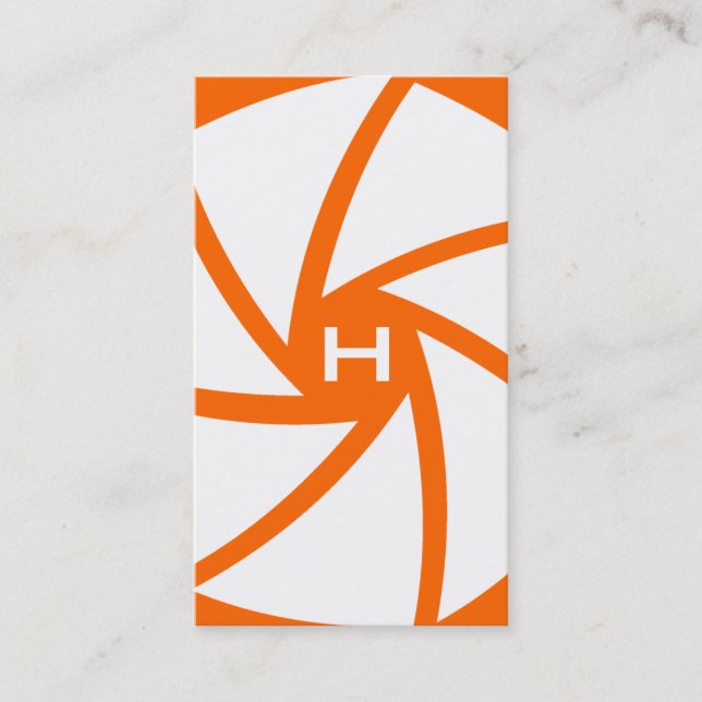 311-CAMERA READY | HOTT Orange Business Card (Front)