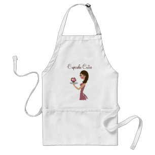 311-Candie Cupcake Cutie Brunette Adult Apron