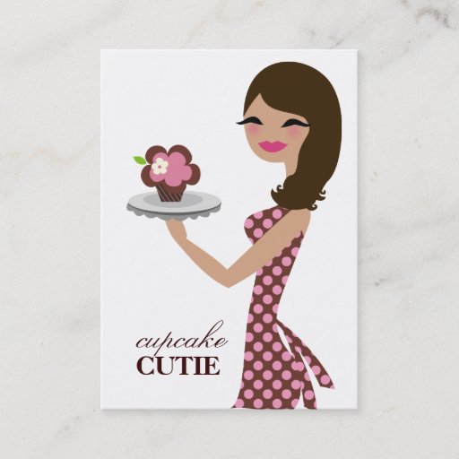 Customizable 311 Candie the Cupcake Cutie V2 Business Card Template