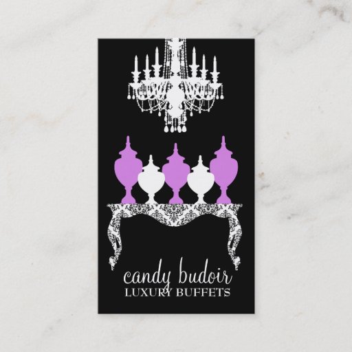 Customizable 311 Candy Budoir Purple Rococo Business Cards
