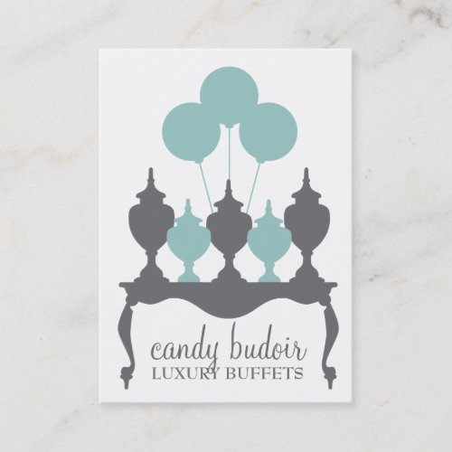 311 Candy Budoir Robin Blue Gray Business Card