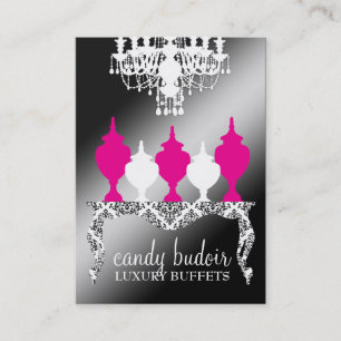 311 Candy Budoir Rococo Black Shimmer Business Card