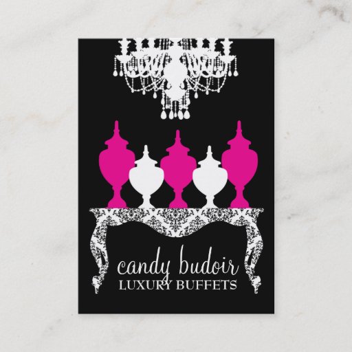Customizable 311 Candy Budoir Rococo Business Card Template