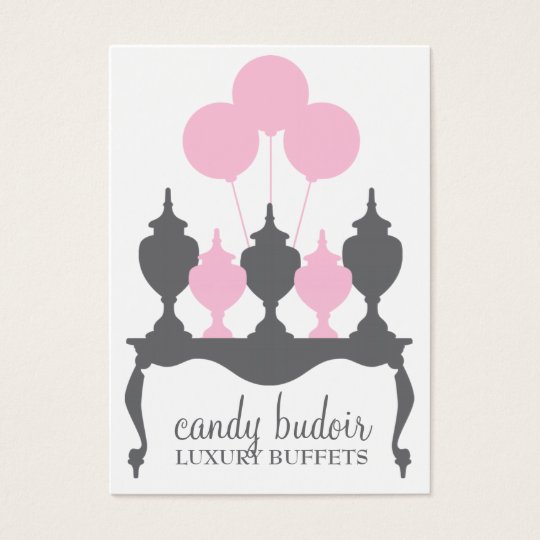 311 Candy Buffet Pink Gray Business Card Zazzle 311 Candy Buffet Pink Gray Business Card