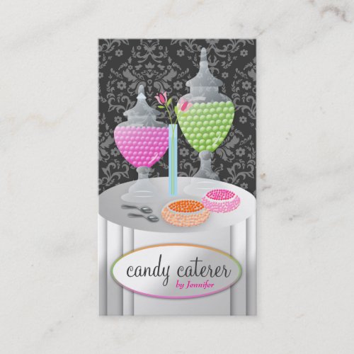311-Candy Caterer Business Card Templates