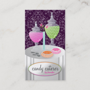 311-Candy Caterer Dark Purple Business Card