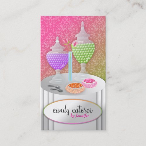 311 Candy Caterer Purple Lollipop Fade Business Card