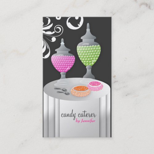 311-Candy Caterer Version 3 Swanky Swirls Business Card Template