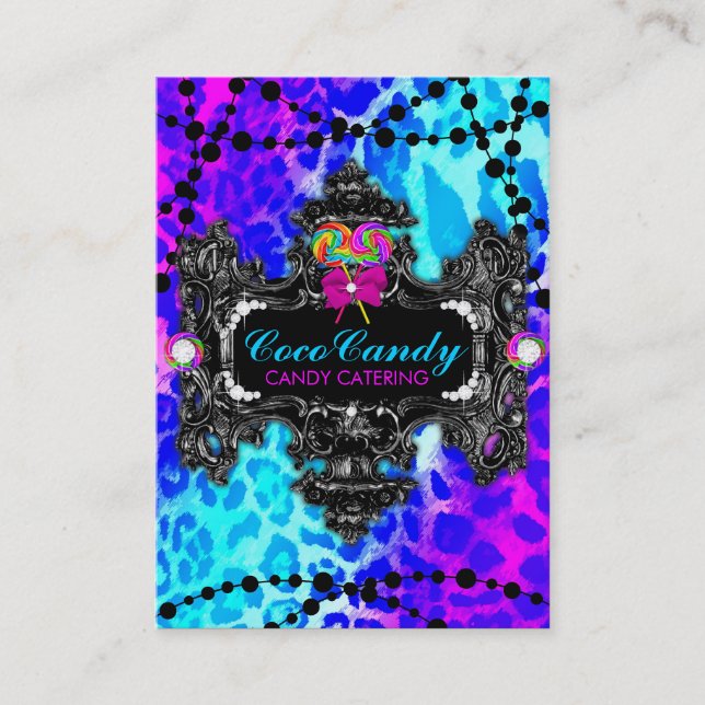 311 Candy Wonderland Leopard Business Card (Front)