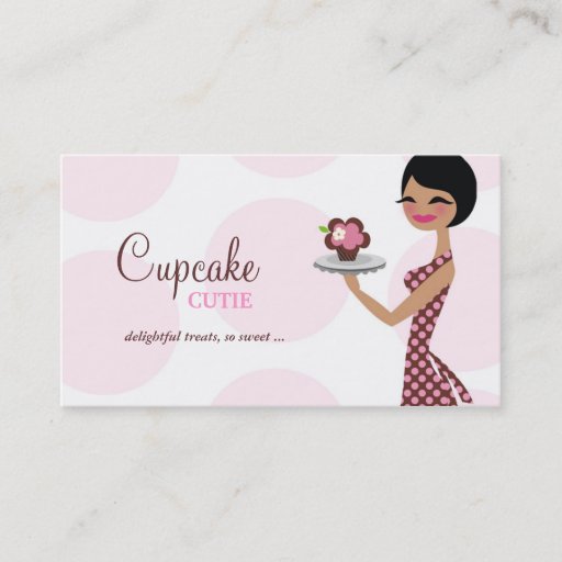 Customizable 311 Carlie Cupcake Cutie Business Card