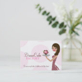 311 Carlie the Cupcake Cutie Brunette BusinessCard Business Card (Standing Front)