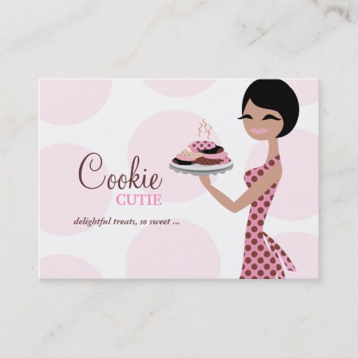 Customizable 311 Carmella the Cookie Cutie 2 Lighter Business Card Template