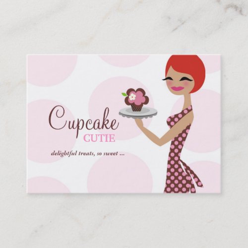 311 Cherrie the Cupcake Cutie Chubby Business Card
