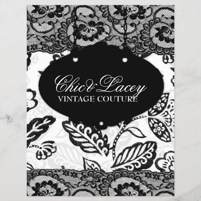 311 Chic and Lacey Black and White Flyer (Front)