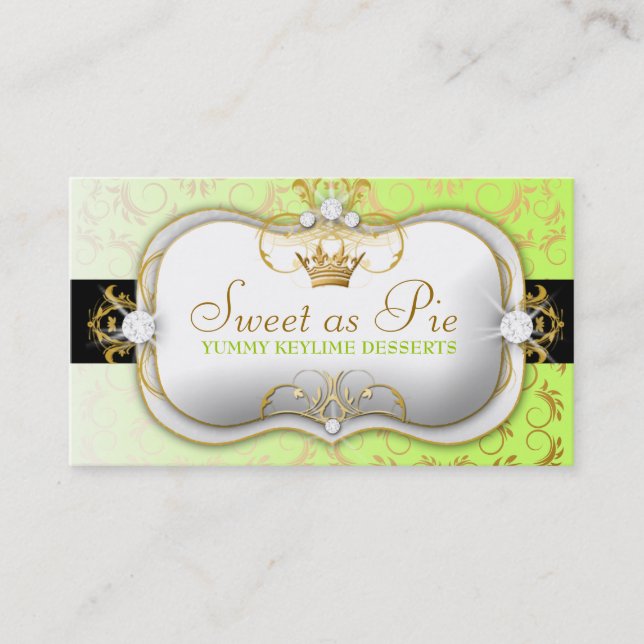311-Ciao Bella Golden Divine Keylime Business Card (Front)