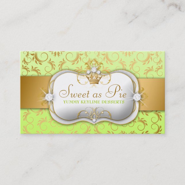 311-Ciao Bella Golden Divine Keylime Business Card (Front)