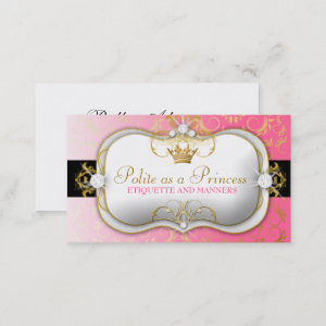 311-Ciao Bella Golden Divine Pink Business Card