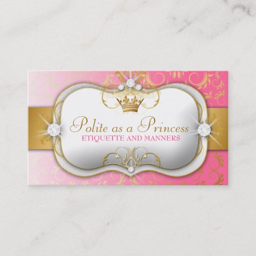 311 Ciao Bella Golden Divine Pink Business Card