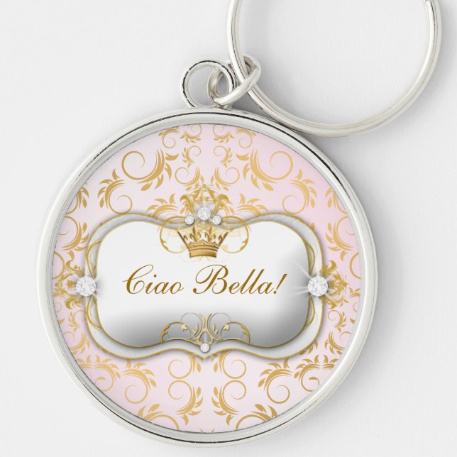 311 Ciao Bella Golden Divine Pink Keychain (Front)