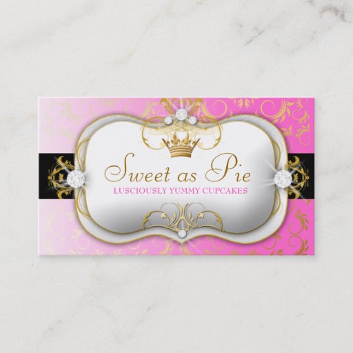 Customizable 311 Ciao Bella Golden Divine PINK PINK Business Cards