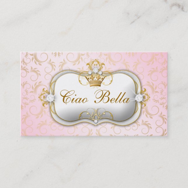 311 Ciao Bella Golden Divine Pink Punch Card (Front)
