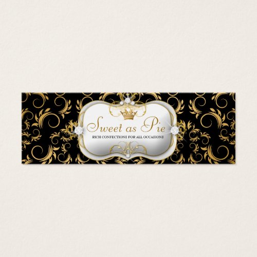 311-Ciao Bella Golden Divine Rich Black Business Cards