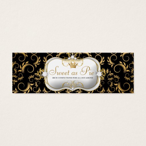 Customizable 311-Ciao Bella Golden Divine Rich Black Business Card